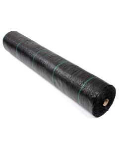 247Garden 7.5 X 250FT Ground Cover/Weed Barrier (100GSM Black Landscape Fabric UV-Resistance 1875 Sqft Folded-Roll)