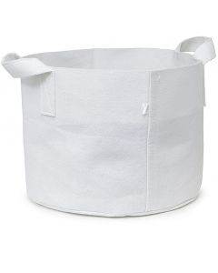 247Garden 25-Gallon Aeration Fabric Pot/Planting Grow Bag w/Handles (White 16.5H x 21D)