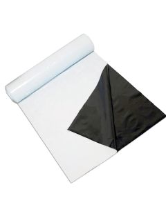 247Garden Panda Film 10X100 FT 5.5 Mil Black and White Poly Film for Hydroponics and Greenhouse
