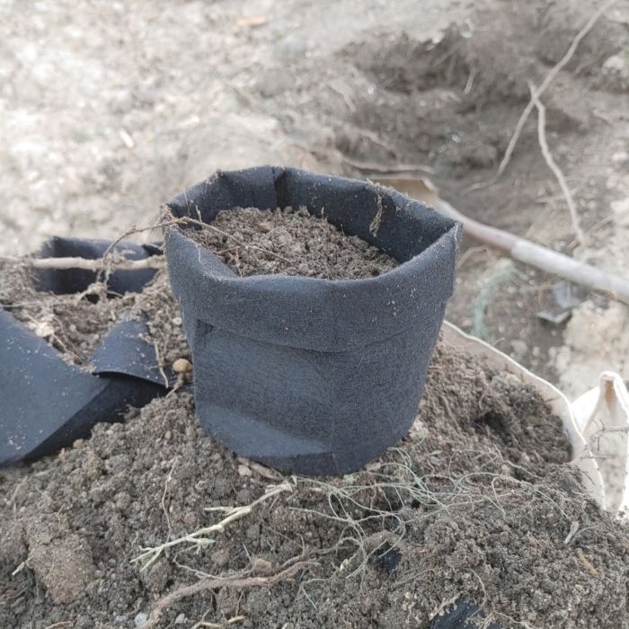 247Garden 10-Gallon Black Planters Grow Bags/Aeration Fabric Pots
