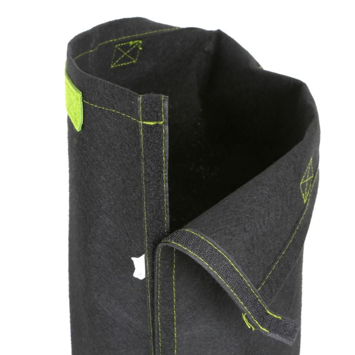 247Garden 3-Gallon Transplanter Fabric Pot/Plant Grow Bag w/Velcro Closure  & Short Green Handles