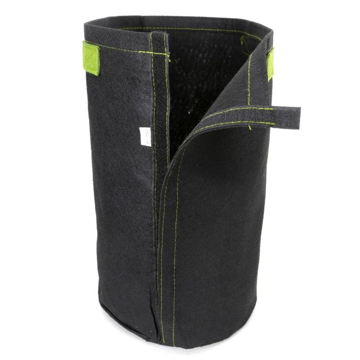 247Garden 4-Gallon Tall Aeration Fabric Pot/Tree Grow Bag (Black w