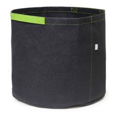 247Garden 3-Gallon Aeration Fabric Pot/Grow Bag w/Short Green Handles (Black 9H x 10D)