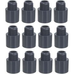 12-PK 1/2 in. Schedule 80 PVC Male Adapters NPT Pipe Fitting NSF ASTM D2467/D2464