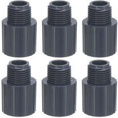 6-PK 1/2 in. Schedule 80 PVC Male Adapters NPT Pipe Fitting NSF ASTM D2467/D2464