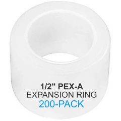 200-Pack 1/2" PEX-A Expansion Rings ASTM F1960 PPSU PEX Fittings