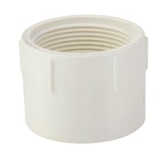 2 in. DWV PVC Female Adapter FIPT X Hub/Slip Fitting for Drain, Waste, and Vent ASTM D2665 NSF