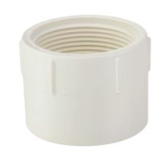 3 in. DWV PVC Female Adapter FIPT X Hub/Slip Fitting for Drain, Waste, and Vent ASTM D2665 NSF