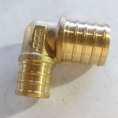 247Garden 3/4 x 1 in. PEX-B 90° Elbow (Lead Free DZR Brass NSF F1807 PEX Crimp Fitting)