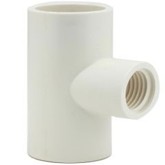 1-1/2 x 3/4 in. SCH-40 PVC Reducing Female-Threaded Tee NSF ASTM D2466 Slip x Slip x FIP