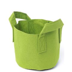 247Garden 1-Gallon Green Aeration Fabric Pot/Plant Grow Bag w/Handles 260GSM 6H x 7D