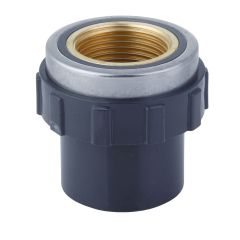 1 in. SCH-80 PVC  Female Adapter w/Brass Threaded-Fitting ASTM D2467/D2464 FNPT 1" PVC-to-Brass Connector