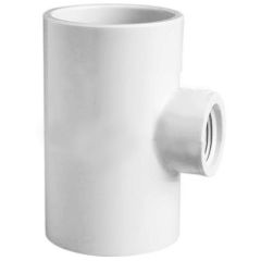 2 x 3/4 in. SCH-40 PVC Reducing Female-Threaded Tee NSF ASTM D2466 2" Slip x 2" Slip x 3/4" FIP