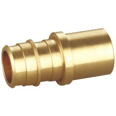 247Garden 1/2 in. PEX-A x 3/4 in. Female Sweat Copper Pipe Adapter (NSF Lead Free Brass F1960 PEX Cold Expansion Fitting)