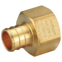 247Garden 3/4 in. PEX-B x 3/4 in. NPT Female Adapter (Lead Free DZR Brass NSF F1807 PEX Crimp Fitting)