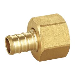 247Garden 3/4 in. PEX x 3/4 in. Female Brass Swivel Adapter (Lead Free DZR Brass NSF F1807 PEX Crimp Fitting)