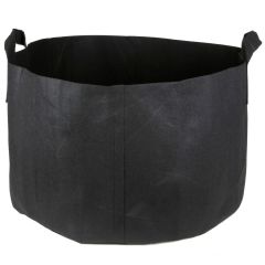 247Garden 25-Gallon Short Aeration Fabric Pot/Vegetable Grow Bag w/Handles (Black 14H x 23D)