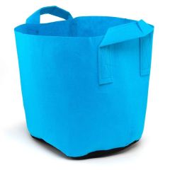 247Garden 10-Gallon Blue Aeration Fabric Pot/Plant Grow Bag w/Handles + Black Base 13H x 15D
