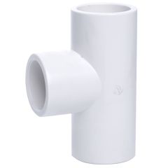 3 in. Schedule-40 PVC Tee 3-Way Pipe Fitting NSF SCH40 ASTM D2466 3" Socket