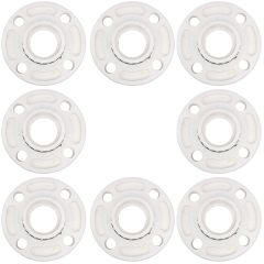 8-PC/Box 2" SCH-80 PVC Van Stone Flanges Socket Connection ASTM D2467 Two-Piece Flange Fittings Wholesale Pricing w/Free Shipping for Mainland USA