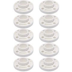 10-PC/Box 2" SCH-80 PVC Van Stone Flanges Socket Connection ASTM D2467 Two-Piece Flange Fittings Wholesale Pricing w/Free Shipping for Mainland USA