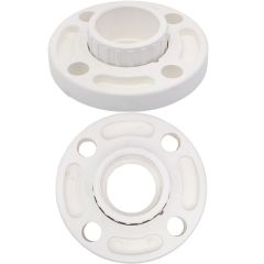 2-Pk 2" Schedule-80 PVC Van Stone Flanges Socket Connection Set of 2 ASTM D2467 Two-Piece Flange Fittings w/Free Shipping USA