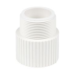 1-1/4 in. Schedule 40 PVC MPT x S Male Adapter Pipe Fitting NSF SCH40 ASTM D2466 1.25"