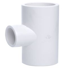 2 x 1.5 in. SCH40 PVC 3-Way Reducing Tee Pipe Fitting Socket NSF SCH40 ASTM D2466 2" x 1" T