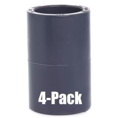 4-Pack 3/4 in. Schedule 80 PVC Couplings ASTM D2467 High Pressure Fitting