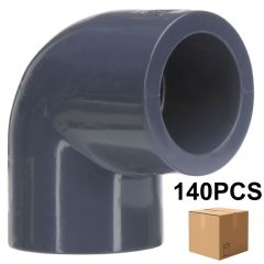 140pcs/Box 3/4 in. SCH-80 PVC 90-Degree Elbow, Sch-80 Pipe Fitting (Socket) NSF ASTM D2467 Pro Plumbing Special