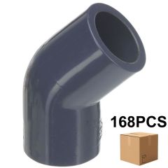 168 Pcs/Box 3/4 in. SCH-80 PVC 45-Degree Elbow, Sch-80 Pipe Fitting (Socket) NSF ASTM D2467 Pro Plumbing Special