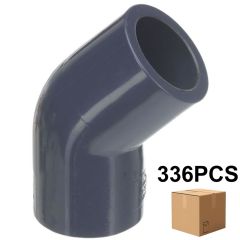 336 Pcs/Box 3/4 in. SCH-80 PVC 45-Degree Elbow, Sch-80 Pipe Fitting (Socket) NSF ASTM D2467 Pro Plumbing Special