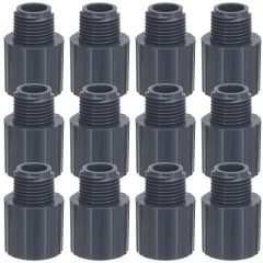 12-Pack 3/4 in. Schedule 80 PVC Male Adapters Pipe Fittings (Socket x MPT) NSF ASTM D2467/D2464 NPT