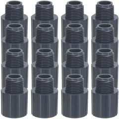 16-Pack 3/4 in. Schedule 80 PVC Male Adapters Pipe Fittings (Socket x MPT) NSF ASTM D2467