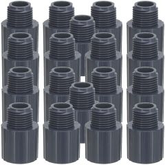 18-Pack 3/4 in. Schedule 80 PVC Male Adapters Pipe Fittings (Socket x MPT) NSF ASTM D2467