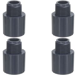 4-Pack 3/4 in. Schedule 80 PVC Male Adapters Pipe Fittings (Socket x MPT) NSF ASTM D2467