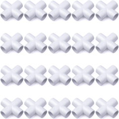 20-Pack 1/2 in. 4-Way PVC Cross ASTM SCH40 Furniture-Grade Fittings