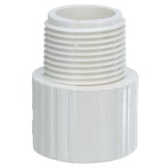 3/4 in. Schedule 40 PVC MPT x S Male Adapter NSF Pipe Fitting SCH40 ASTM D2466