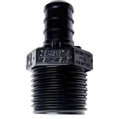 3/4" PEX Crimp x 3/4" Male NPT Adapter Plastic PPSU Poly Alloy PEX-B Fitting ASTM F2159, cUPC, NSF/ANSI 61