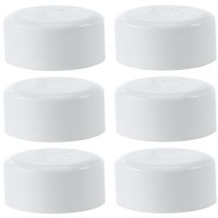 6-Pack 3 in. Schedule 40 PVC End Caps Pipe Fittings NSF SCH40 ASTM D2466