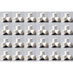 24-Pk 1/2 in. 3-Way SCH-40 PVC Fittings ASTM D2466 Plumbing-Grade Connectors