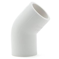 1-1/4 in. Schedule-40 PVC 45-Degree Elbow Pipe Fitting NSF SCH40 ASTM D2466 1.25"