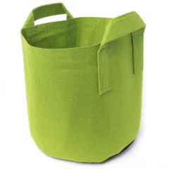 247Garden 4-Gallon Green Aeration Fabric Pot/Plant Grow Bag w/Handles 300GSM 10H x 11D
