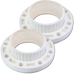 2-Pack 4" SCH-80 PVC Van Stone Flanges Socket Connection Set of 2