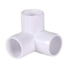 50pcs 3/4 in. 3-Way PVC Elbows ASTM SCH40 Furniture-Grade Construction Fittings