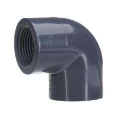 1 in. Schedule 80 PVC 90-Degree Female-Threaded Elbow, Sch-80 Pipe Fitting (Socket x Threaded)