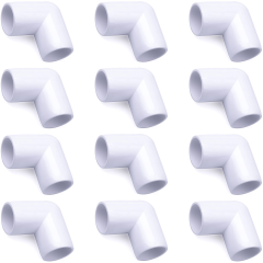 247Garden 3/4 in. PVC 90-Degree Elbow ASTM SCH40 Furniture-Grade Fitting 12-Pack Free Ship