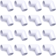 247Garden 3/4 in. PVC 90-Degree Elbow ASTM SCH40 Furniture-Grade Fitting 16-Pack Free Ship