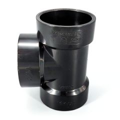 3 in. ABS Cleanout Tee w/ Plug DWV Pipe Fitting NSF ASTM D2661 