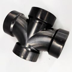 3 in. ABS Double Sanitary Tee DWV Pipe Fitting NSF ASTM D2661 